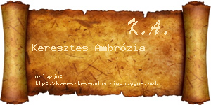 Keresztes Ambrózia névjegykártya